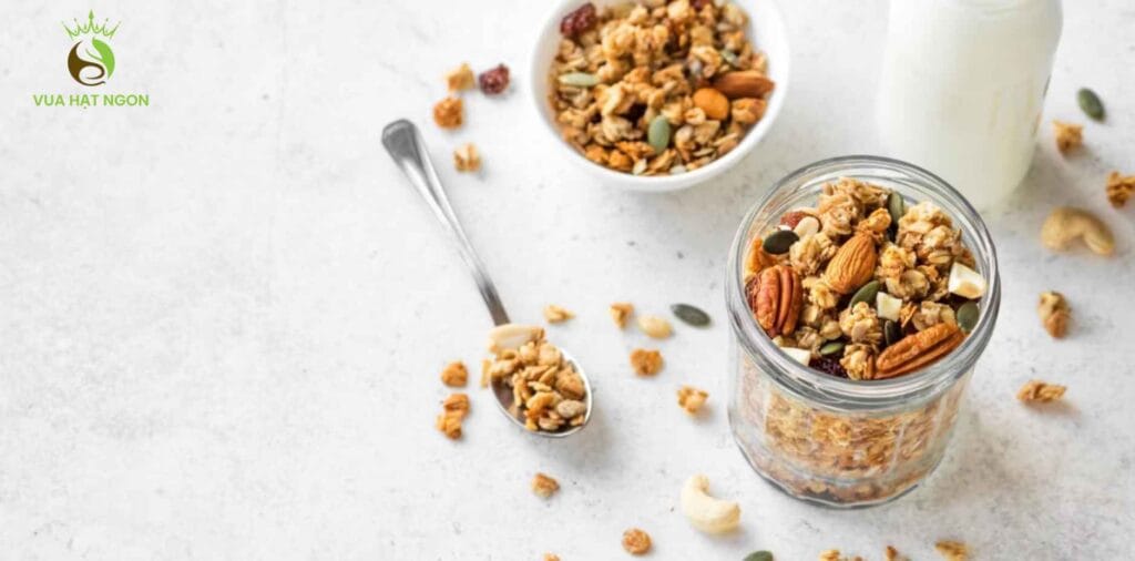 Cách làm ngũ cốc granola ăn kiêng