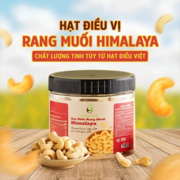 Hạt điều vị rang muối himalaya