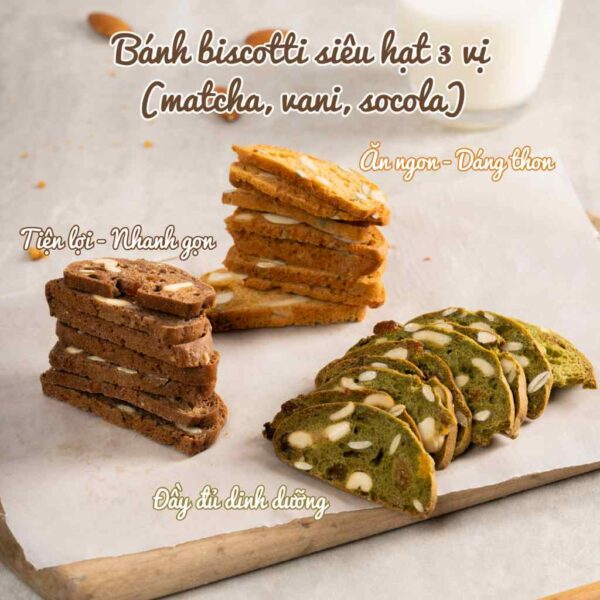 Bánh ăn kiêng biscotti mix 3