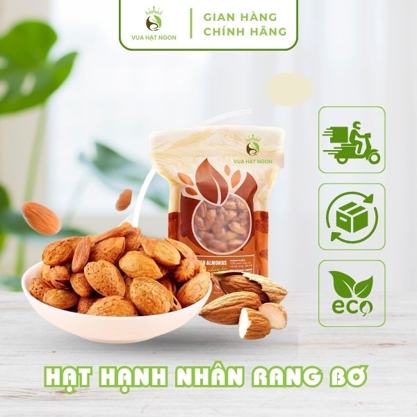 Hạt hạnh nhân rang bơ Vua Hạt Ngon