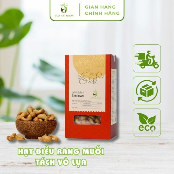 Hạt điều rang muối tách vỏ lụa